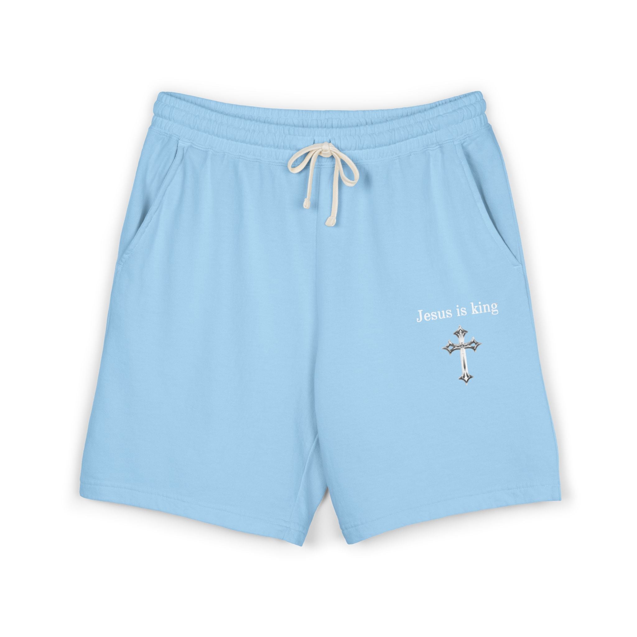 Unisex Garment-Dyed Lightweight Fleece Sweat Shorts