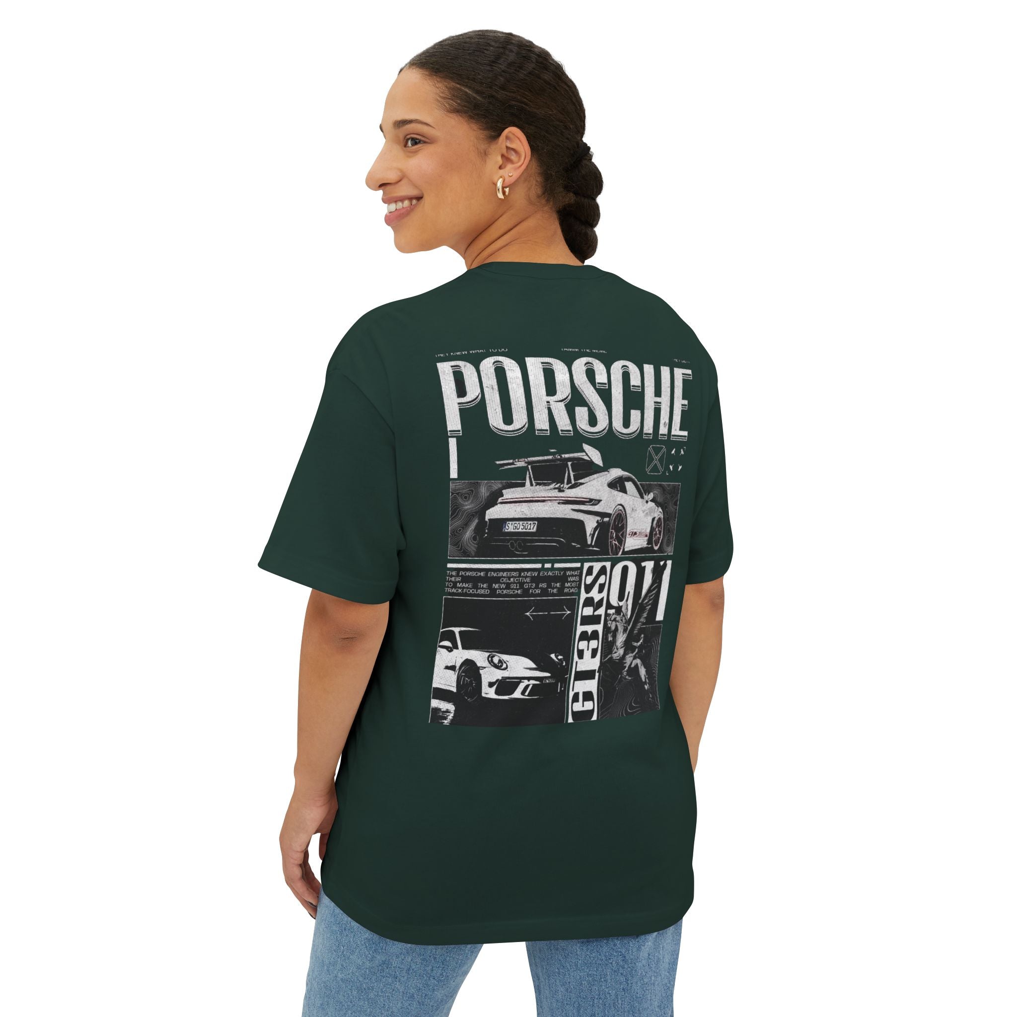 Car Graphic Unisex Oversized Boxy Tee