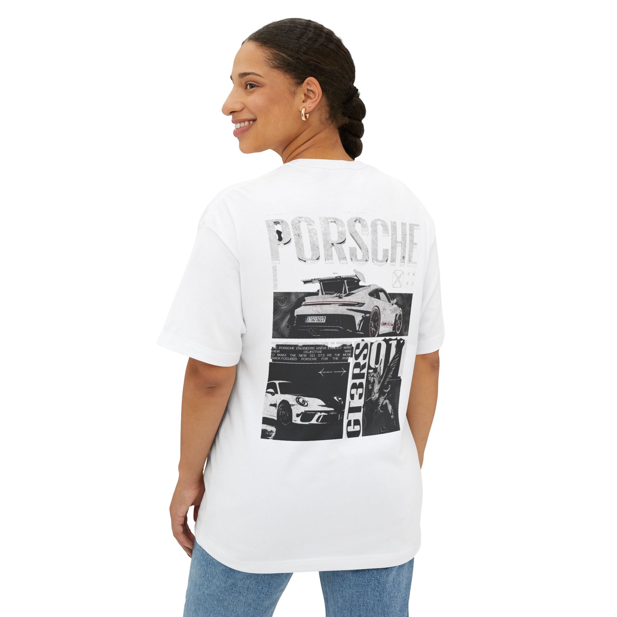 Car Graphic Unisex Oversized Boxy Tee