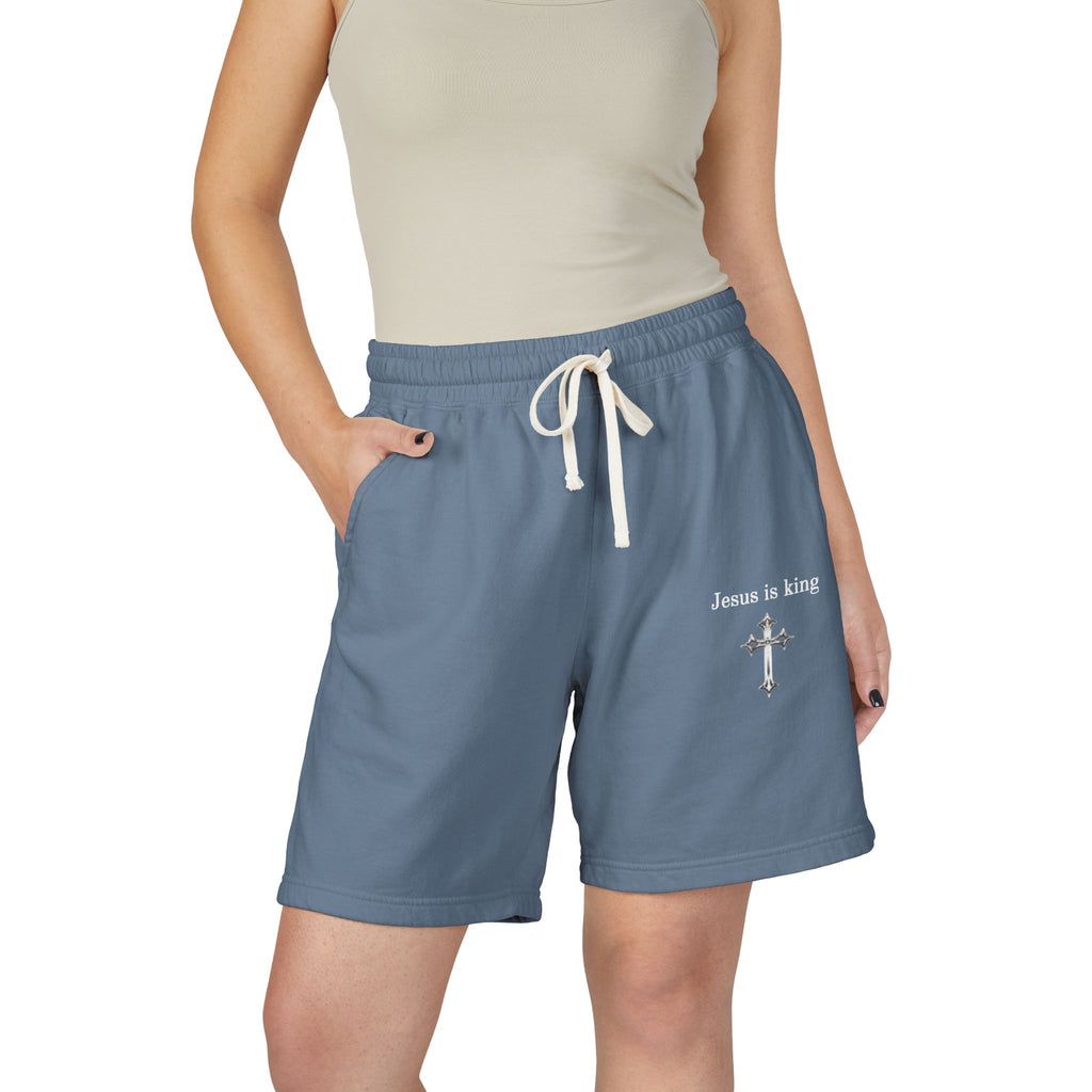 Unisex Garment-Dyed Lightweight Fleece Sweat Shorts